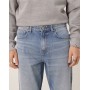 ASOS DESIGN tapered jeans in mid wash blue