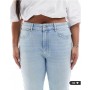 ONLY Curve wide leg jeans in light blue