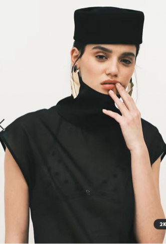 Topshop co-ord high neck...