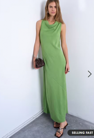 Topshop drape neck open...