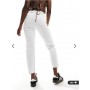 ONLY Emily high waist straight jean in white