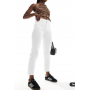 ONLY Emily high waist straight jean in white
