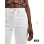ONLY Emily high waist straight jean in white