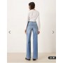 JDY Tall Felina high waist wide leg jean in medium blue denim