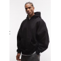 ASOS DESIGN premium heavyweight extreme oversized hoodie in 400gsm black
