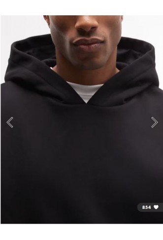 ASOS DESIGN premium heavyweight extreme oversized hoodie in 400gsm black