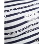 Daisy Street long sleeve graphic top in blue stripe