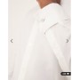 ASOS DESIGN formal skinny fit oxford shirt with double cuff in white
