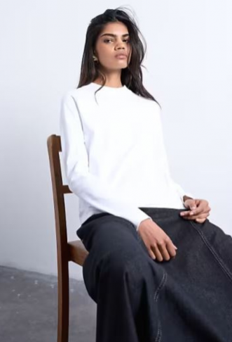 Topshop long sleeve boxy...