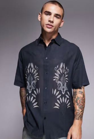 ASOS DESIGN relaxed shirt...