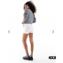 Pieces mini legging shorts in white