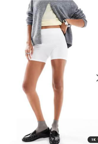 Pieces mini legging shorts...