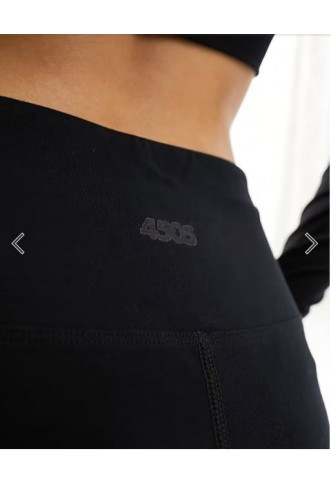 4505 Icon soft touch high waist wide leg dance pant in black