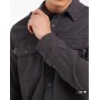 Threadbare button front shacket in grey