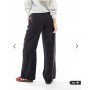 ASOS DESIGN Hourglass relaxed straight leg trousers in washed black