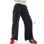 ASOS DESIGN Hourglass relaxed straight leg trousers in washed black