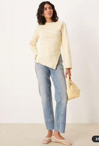 ASOS DESIGN asymmetric hem...