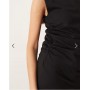 Mango high neck sleeveless top co-ord in black