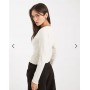 Miss Selfridge ribbed cardigan in cream