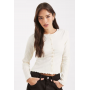 Miss Selfridge ribbed cardigan in cream