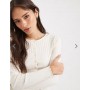 Miss Selfridge ribbed cardigan in cream