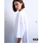 Topshop oversized drop shoulder tee in white