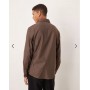 Mango premium 100% cotton shirt in brown