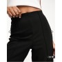 Vero Moda Petite pin tuck wide leg trouser in black
