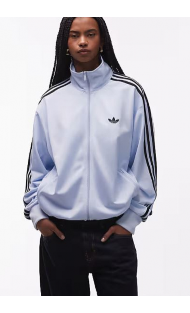 adidas Originals Firebird track top in light blue