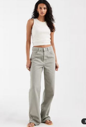 ASOS DESIGN wide leg dad...