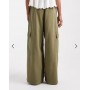 ASOS DESIGN utility washed cargo pants in khaki