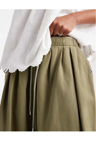 ASOS DESIGN utility washed cargo pants in khaki