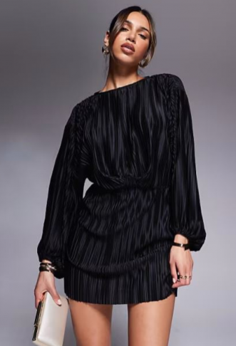 ASOS DESIGN plisse blouson...