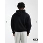 ASOS DESIGN essentials boxy hoodie in black