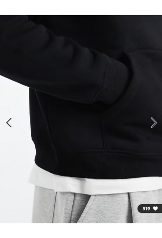 ASOS DESIGN essentials boxy hoodie in black