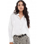 Vero Moda oversized shirt in bright white