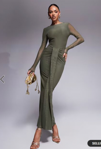 ASOS DESIGN mesh long...