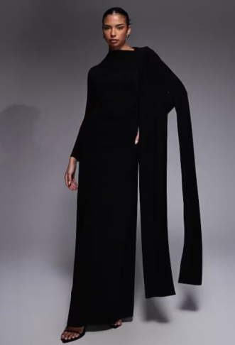Daska one shoulder cape...