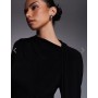 Daska one shoulder cape maxi dress in black