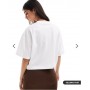 ASOS DESIGN boxy cropped t-shirt in white
