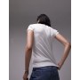 Topshop everyday tee in white