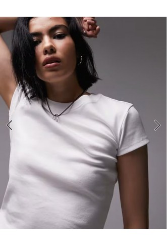 Topshop everyday tee in white