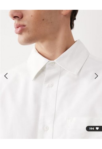 ASOS COLLECTIVE oversized oxford shirt in white