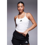 adidas Training Optime strap top in white