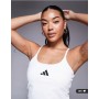 adidas Training Optime strap top in white