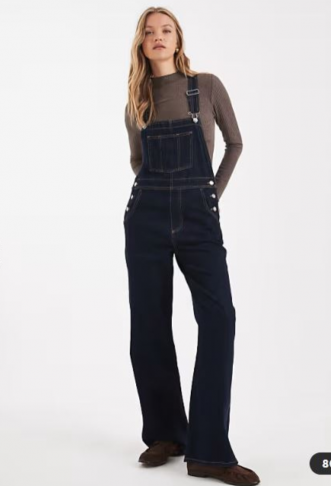 ASOS DESIGN denim dungaree...