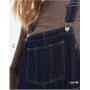 ASOS DESIGN denim dungaree in rinse wash