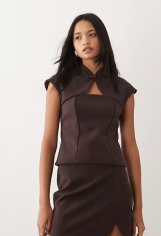 ASOS DESIGN co-ord collar...