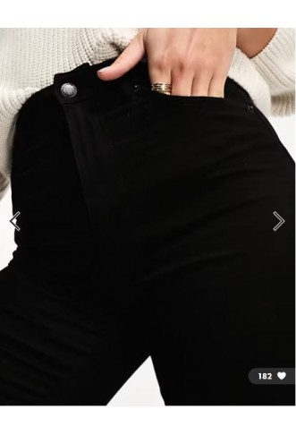 Vero Moda Tall skinny jeans in black