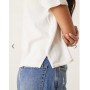 JDY knitted t-shirt in white